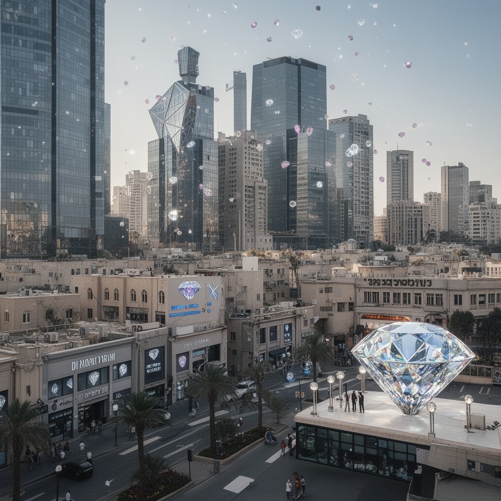 AI-generated illustration of diamond exchange district