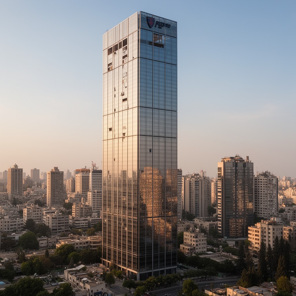 AI-generated illustration of Moshe Aviv Tower