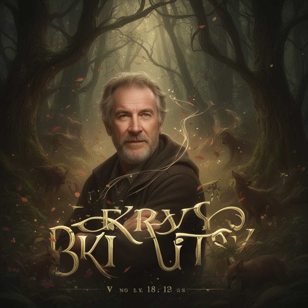 AI-generated illustration of Terry Brooks