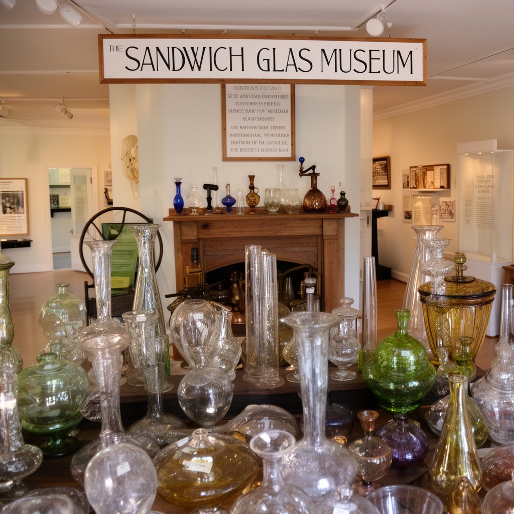 AI-generated illustration of Sandwich Glass Museum