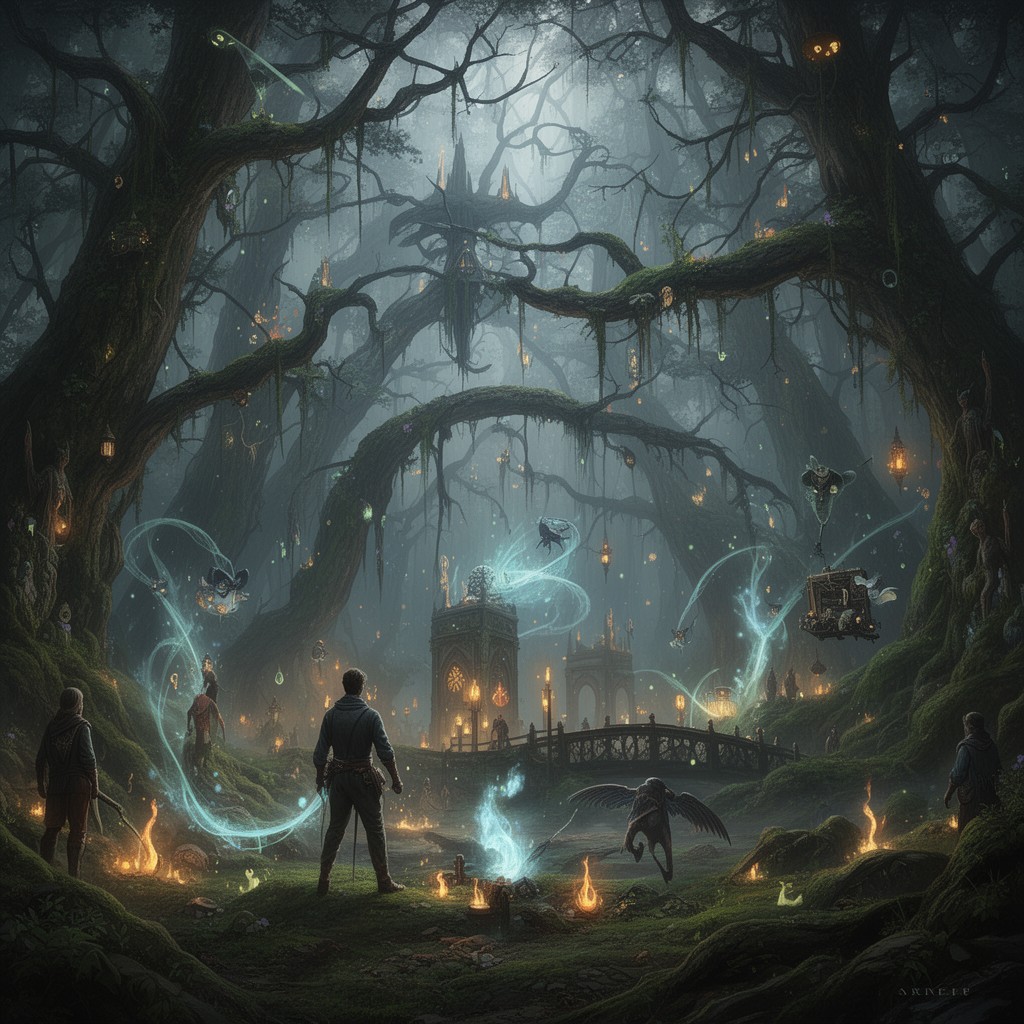 AI-generated illustration of Shannara series