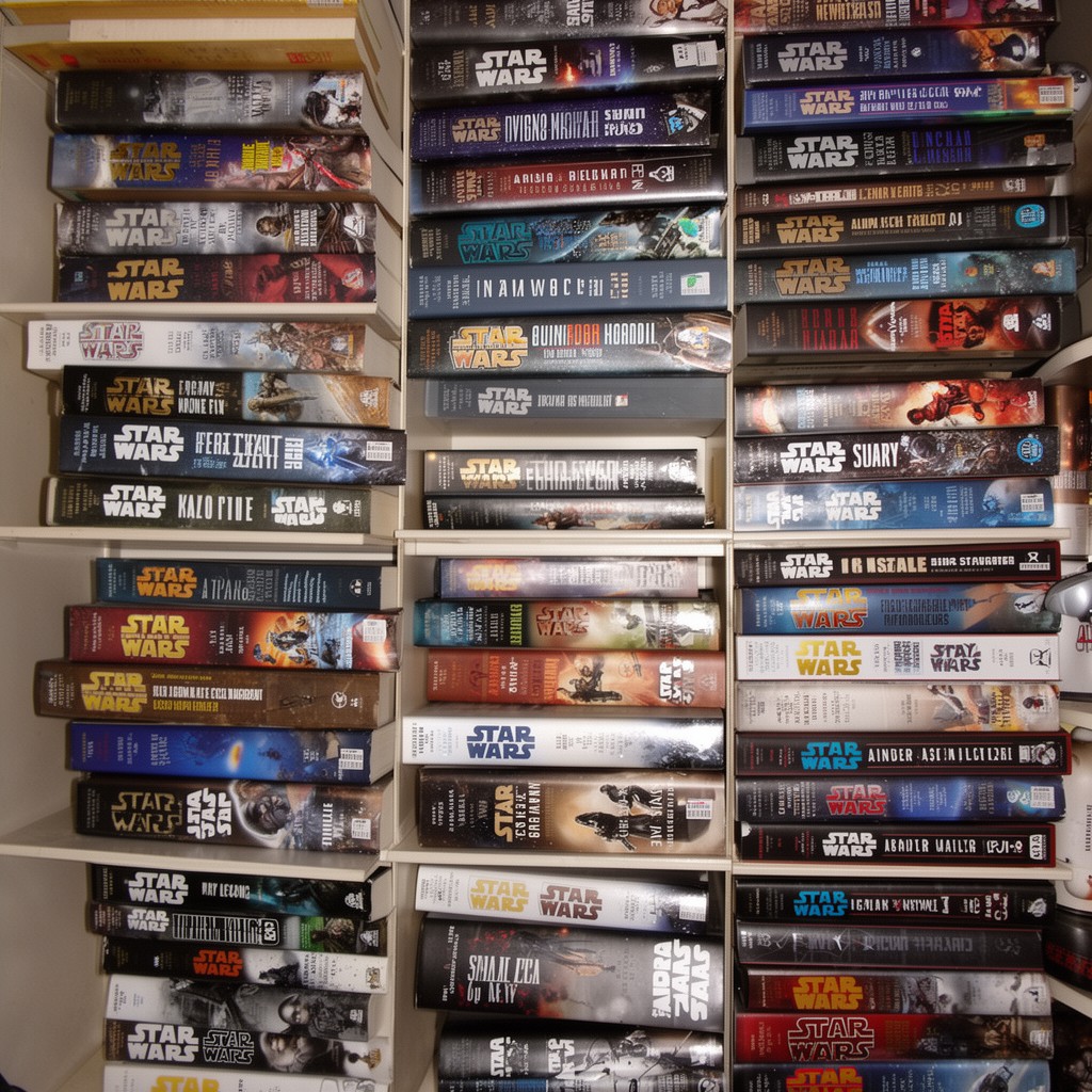 AI-generated illustration of Star Wars novels