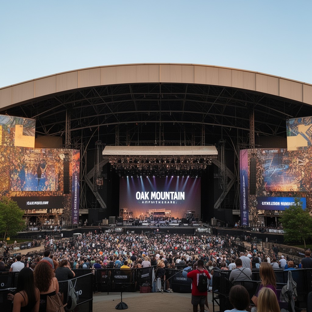 AI-generated illustration of Oak Mountain Amphitheatre