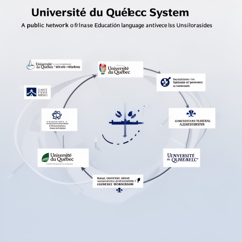 AI-generated illustration of Université du Québec system