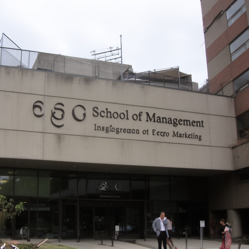 AI-generated illustration of School of Management (ESG UQAM)
