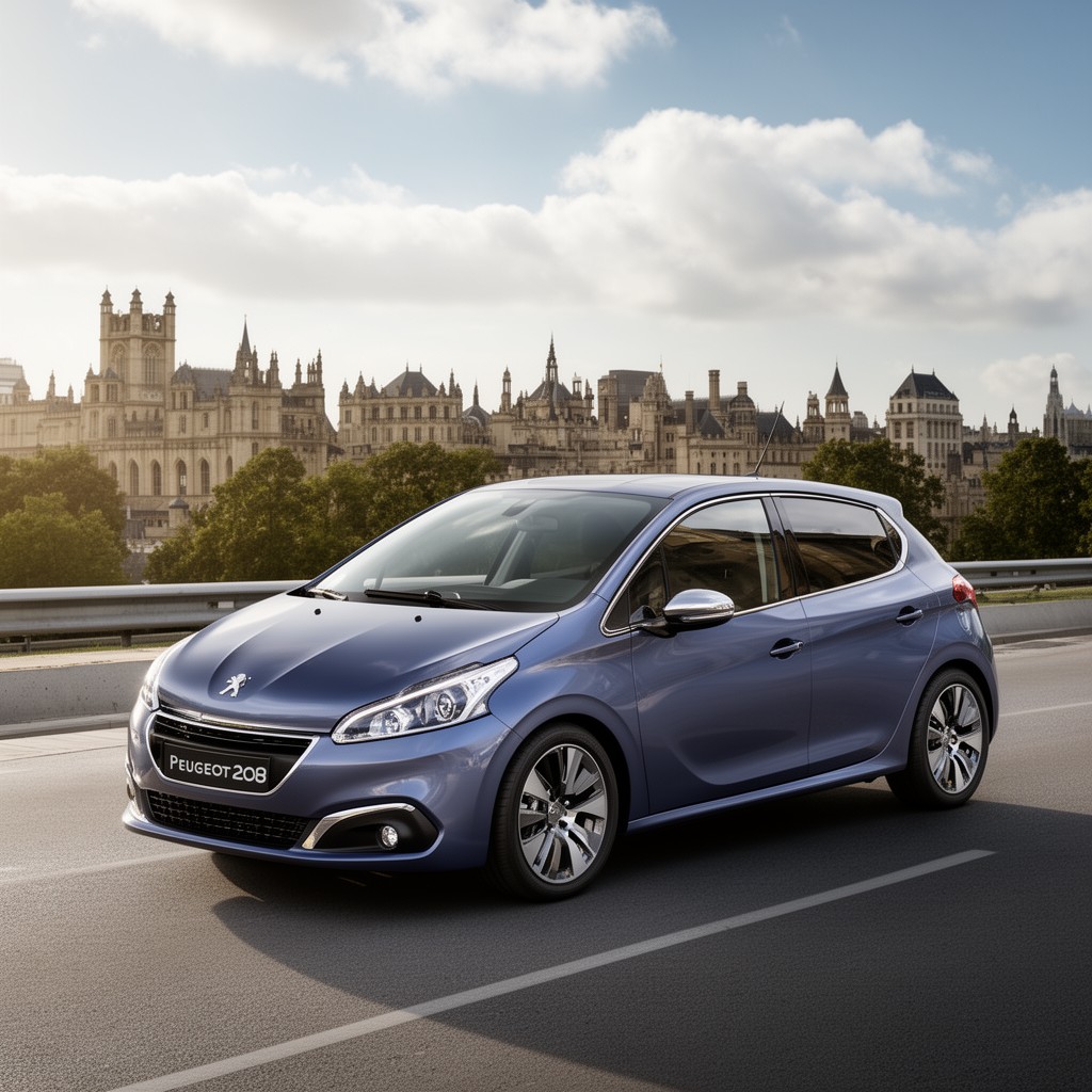 AI-generated illustration of Peugeot 208
