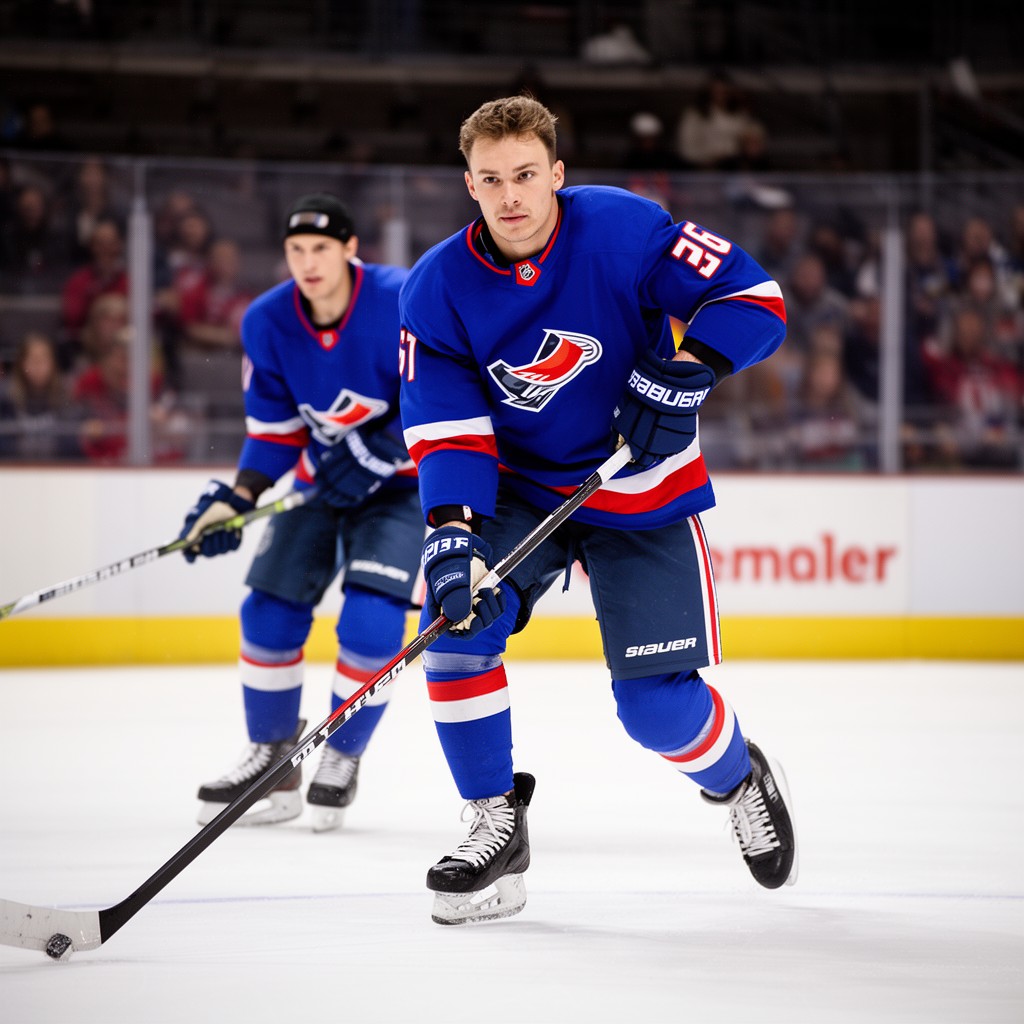 AI-generated illustration of Jonathan Huberdeau