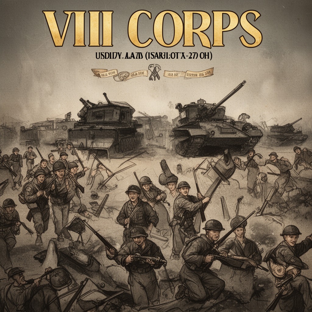 AI-generated illustration of VIII Corps (United States)