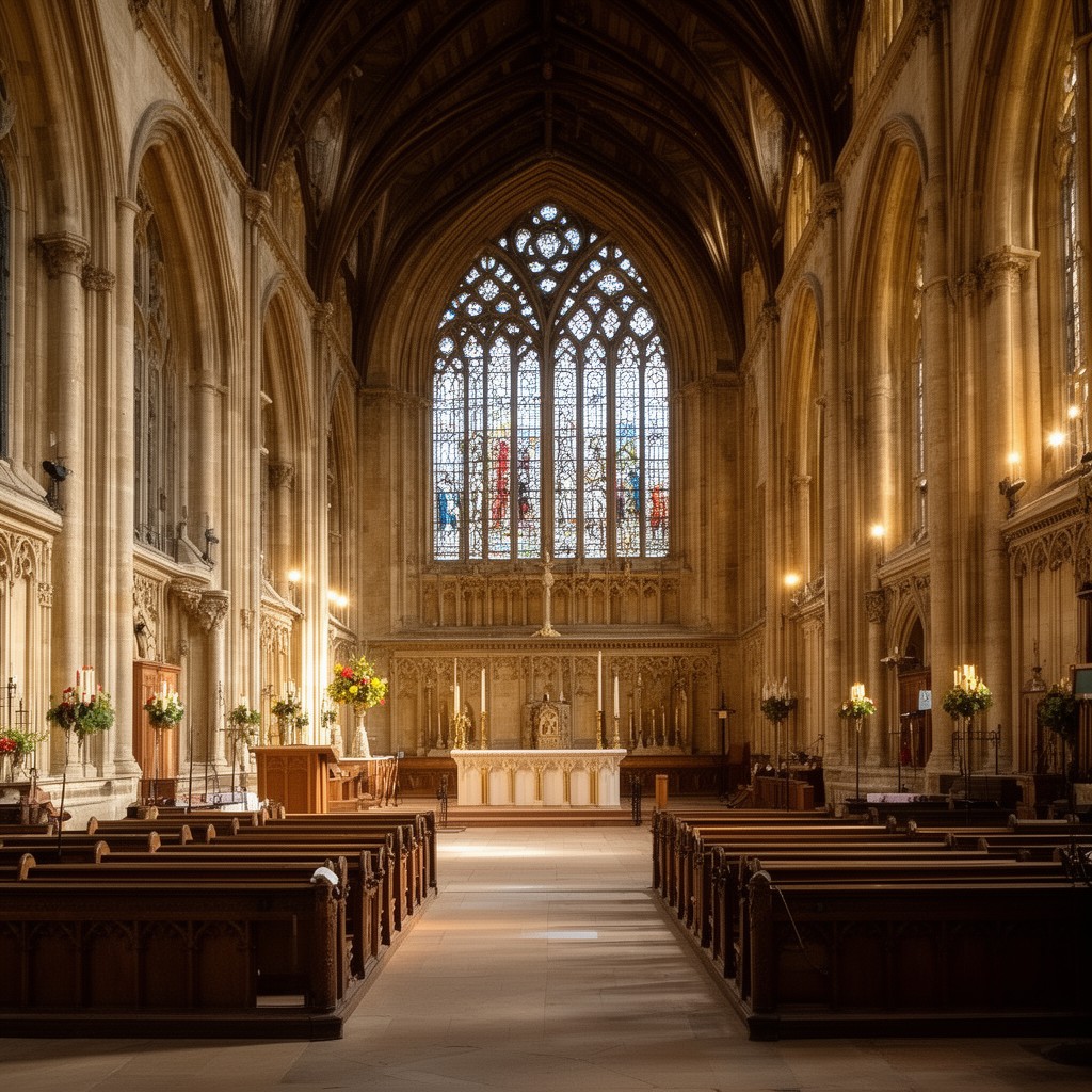 AI-generated illustration of Clare College Chapel