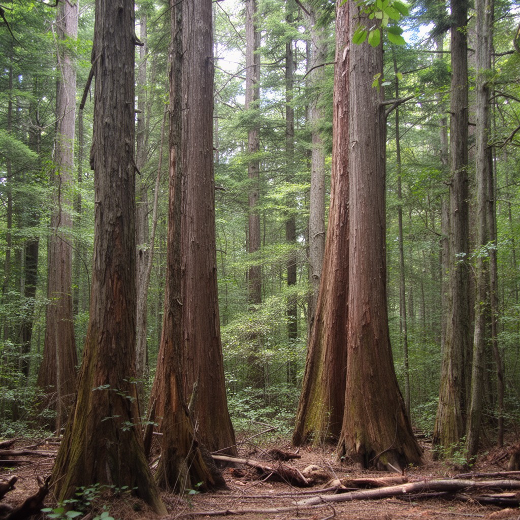 AI-generated illustration of Battle Creek Cypress Swamp Sanctuary