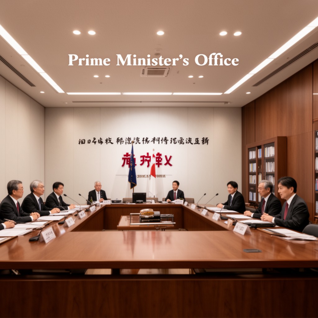 AI-generated illustration of Prime Minister's Office of Japan