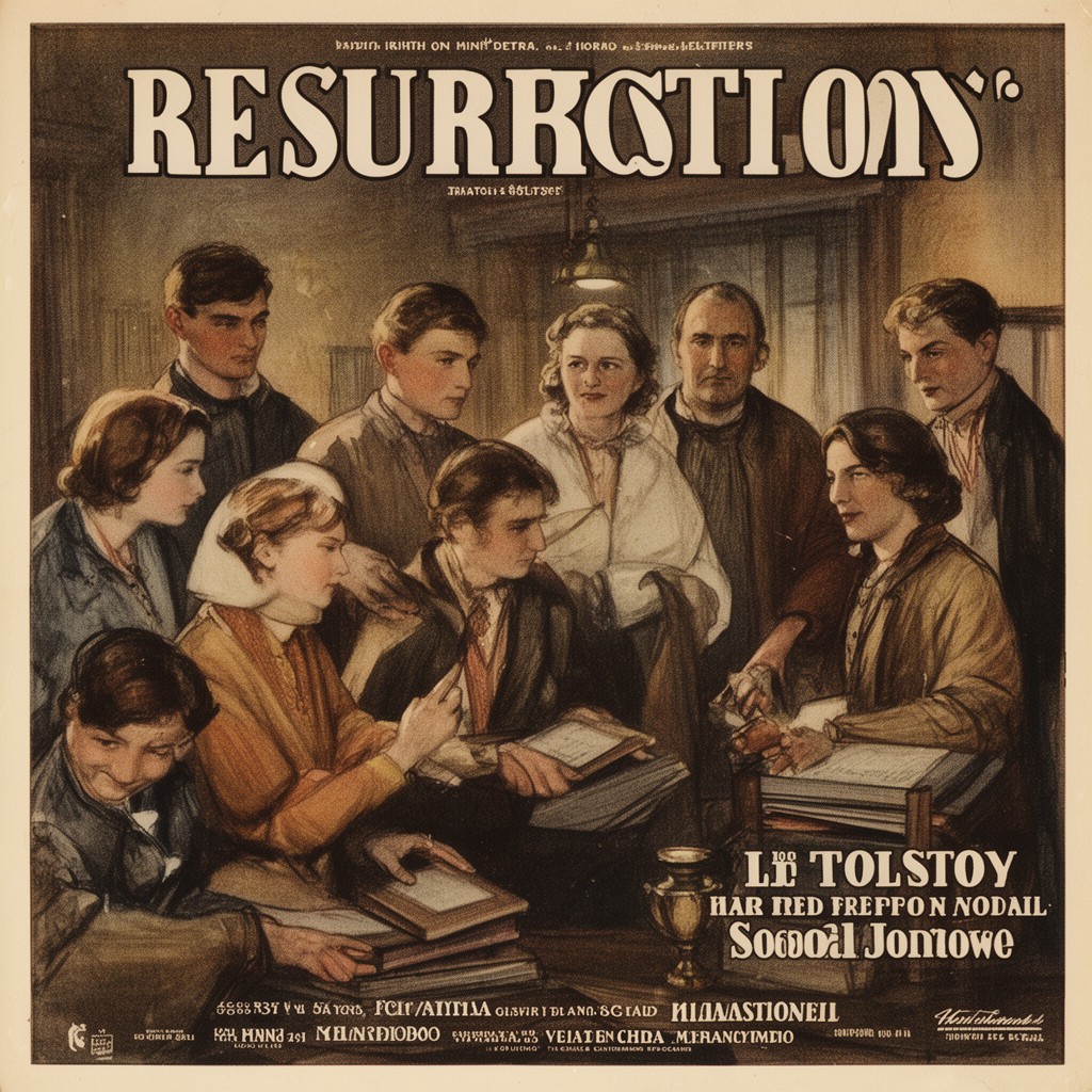 AI-generated illustration of Resurrection (1931 film)