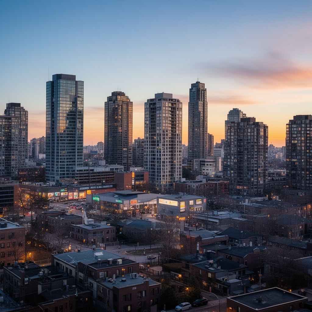 AI-generated illustration of North York