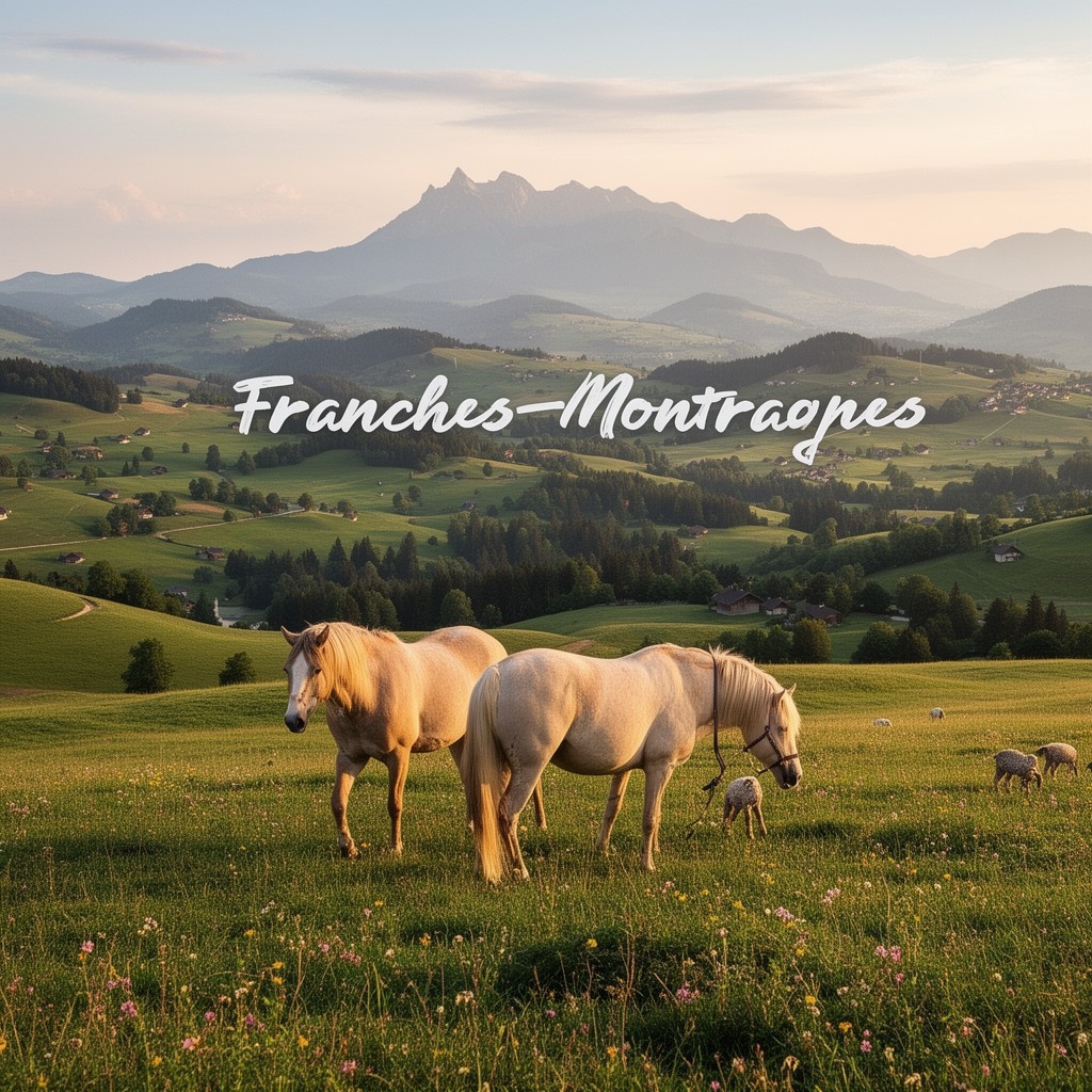 AI-generated illustration of Franches-Montagnes