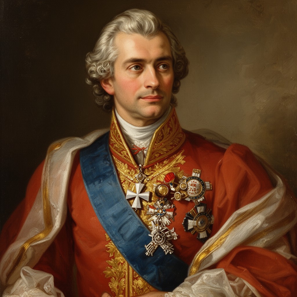 AI-generated illustration of Ernst Johann von Biron