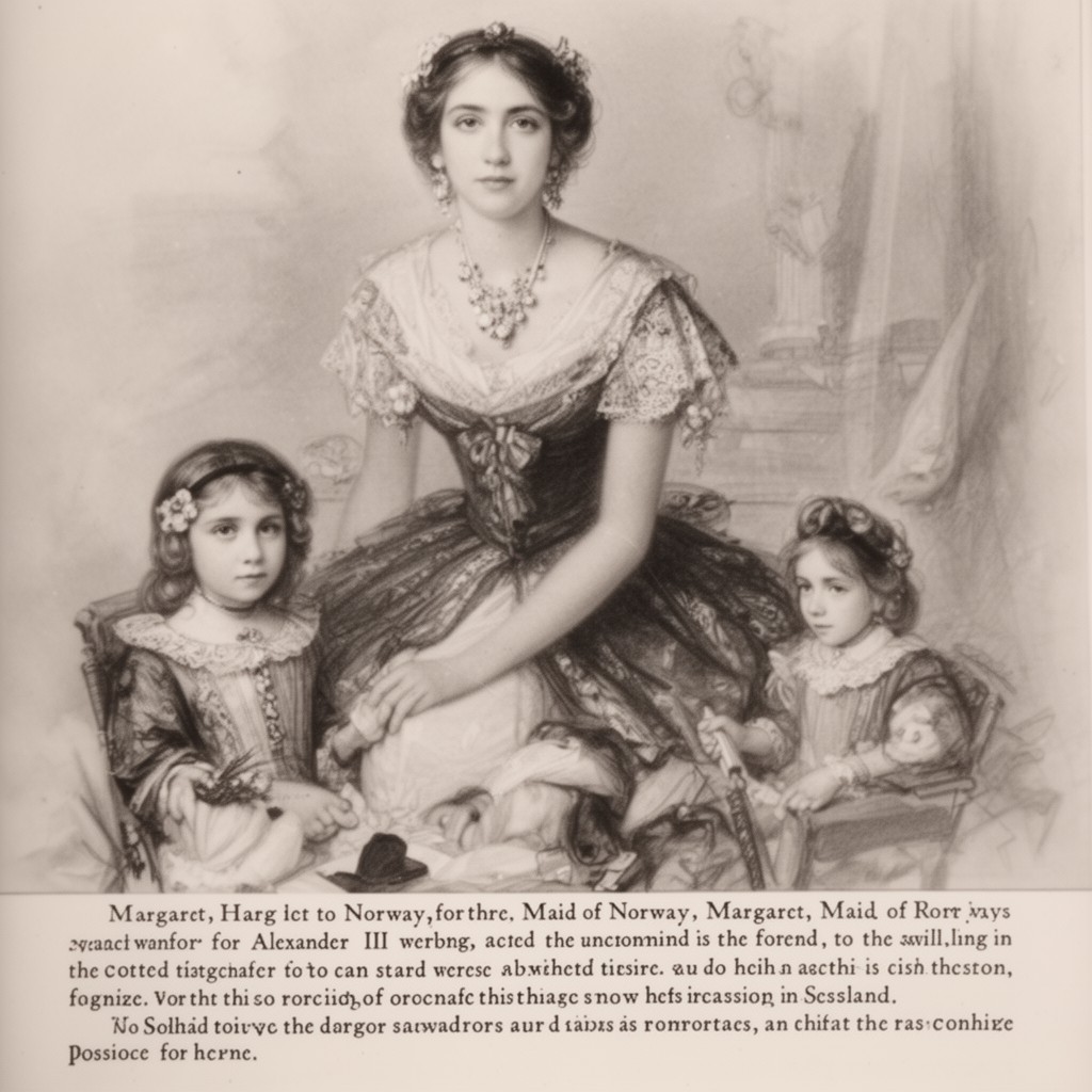 AI-generated illustration of Margaret, Maid of Norway