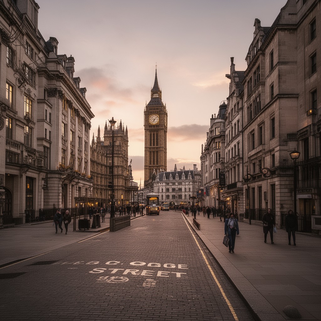 AI-generated illustration of Great George Street