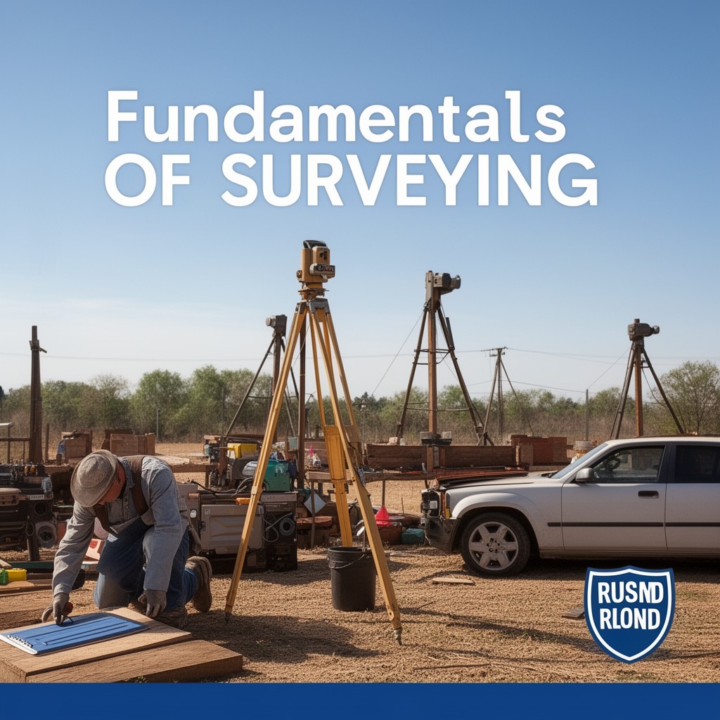 AI-generated illustration of Fundamentals of Surveying exam