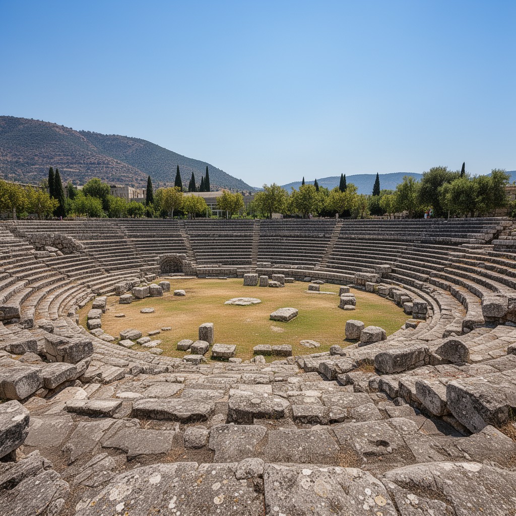 AI-generated illustration of Stadium of Olympia
