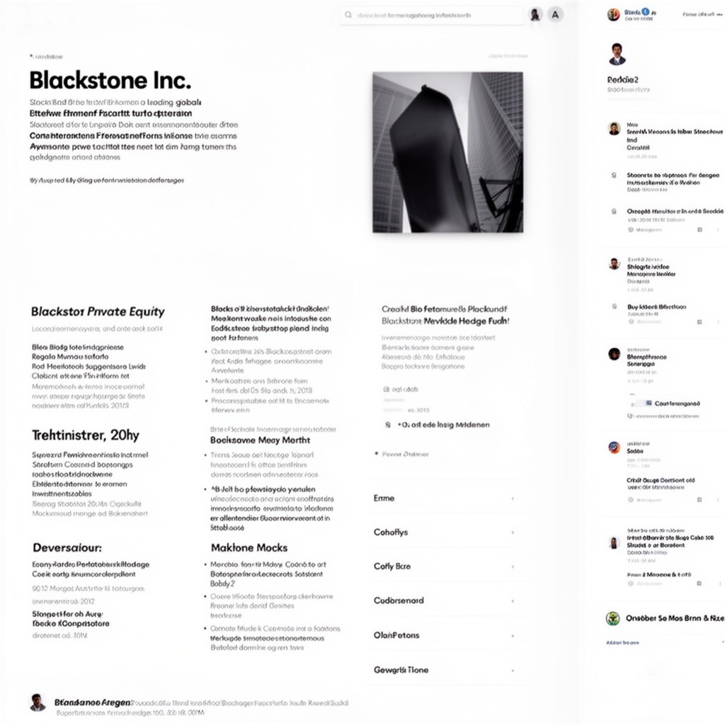 AI-generated illustration of Blackstone Inc.