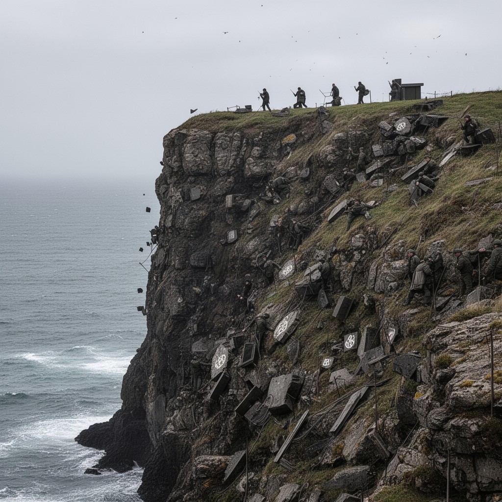 AI-generated illustration of Pointe du Hoc