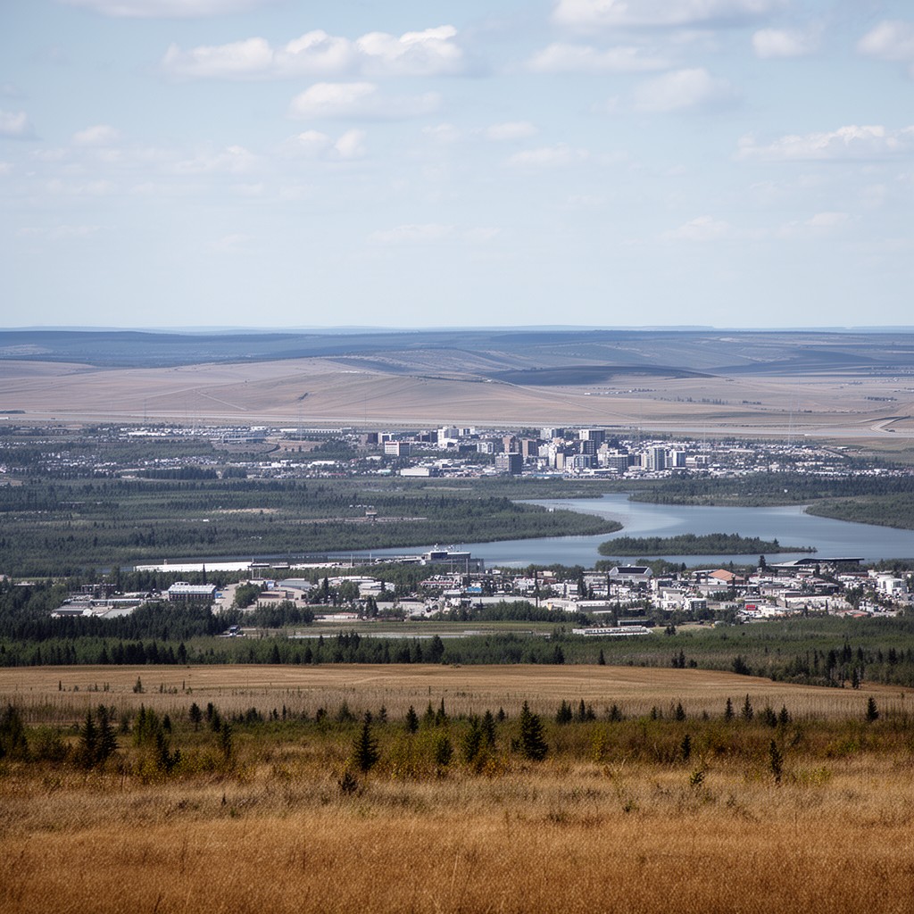 AI-generated illustration of Grande Prairie
