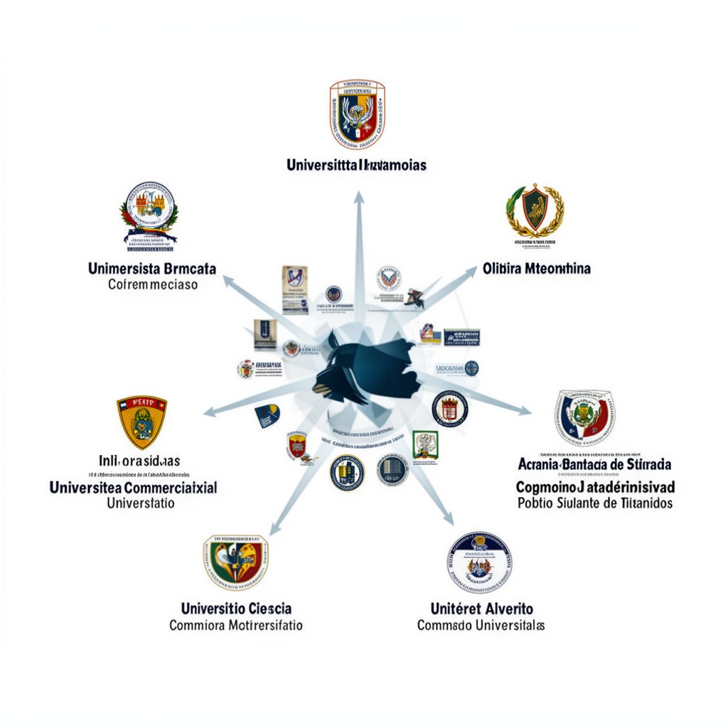 AI-generated illustration of Peruvian University Network