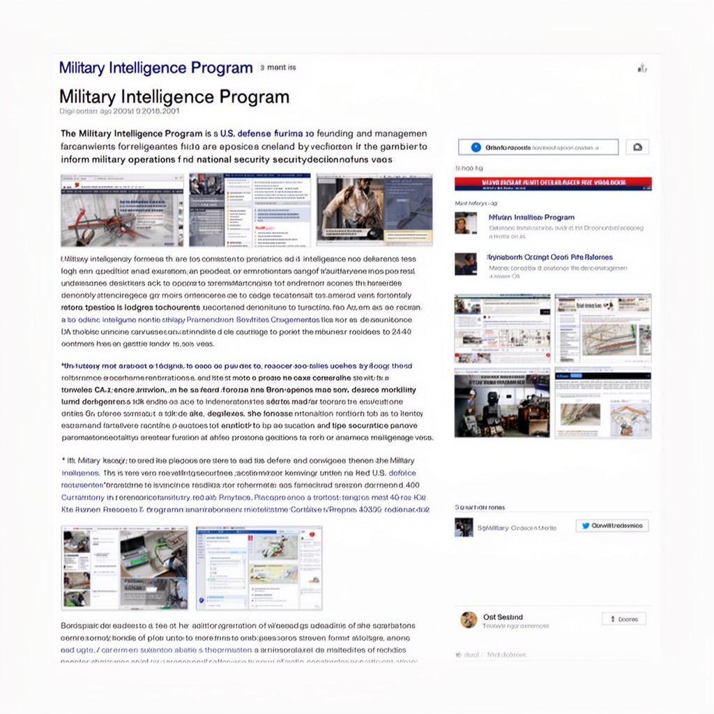 AI-generated illustration of Military Intelligence Program