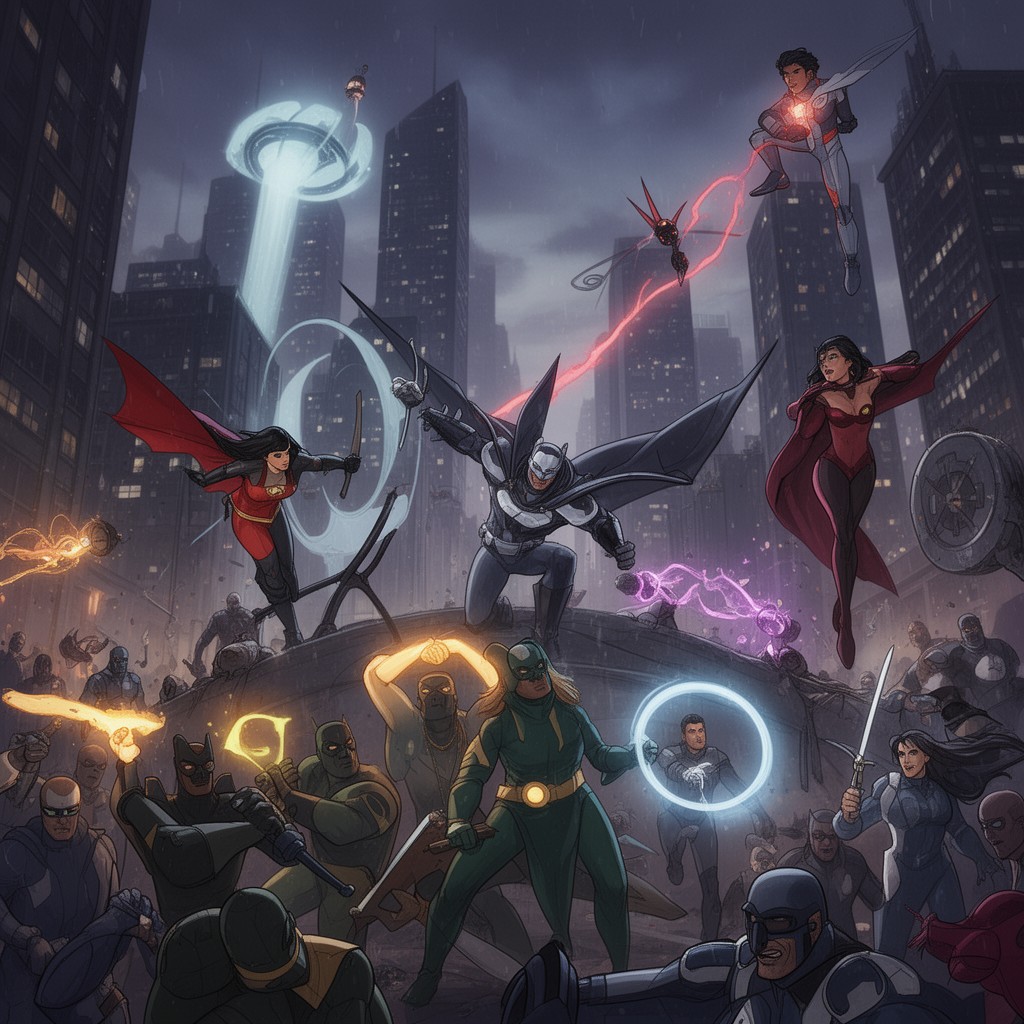 AI-generated illustration of DC Universe Animated Original Movies