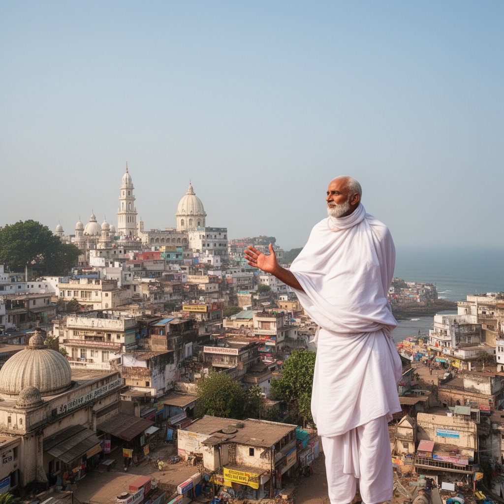 AI-generated illustration of Porbandar