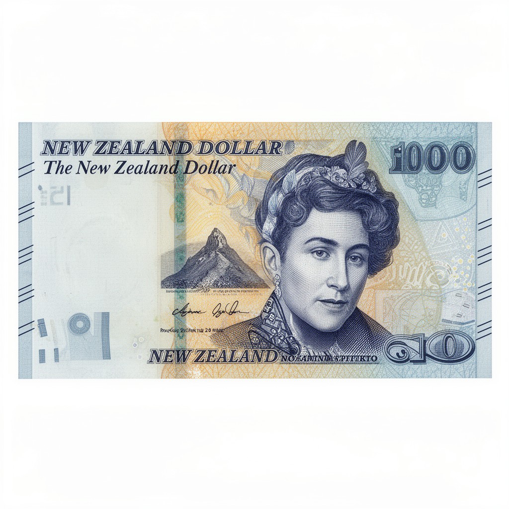 AI-generated illustration of New Zealand dollar