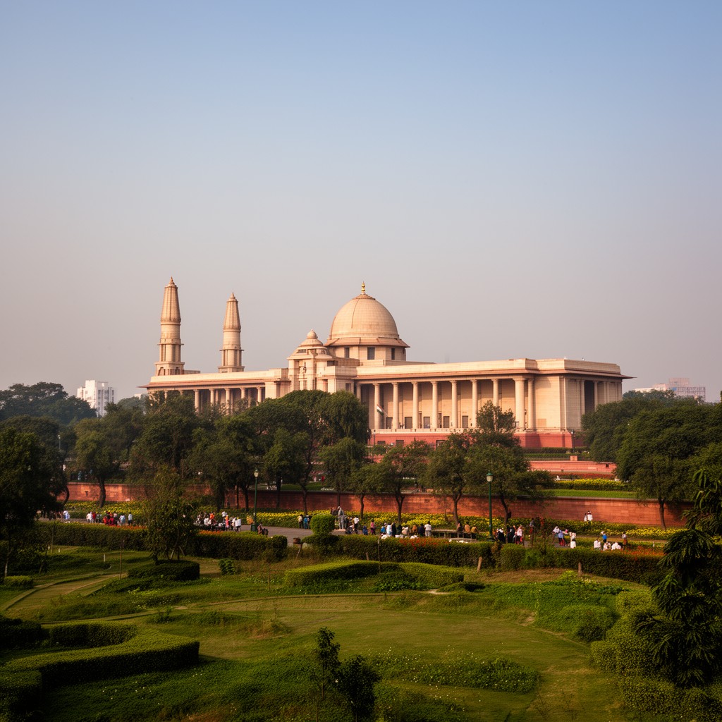 AI-generated illustration of Raisina Hill