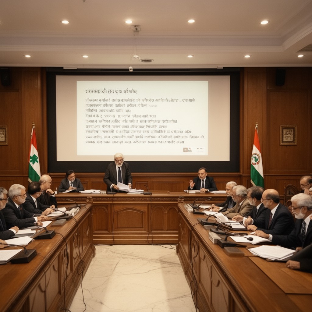 AI-generated illustration of Cabinet of India