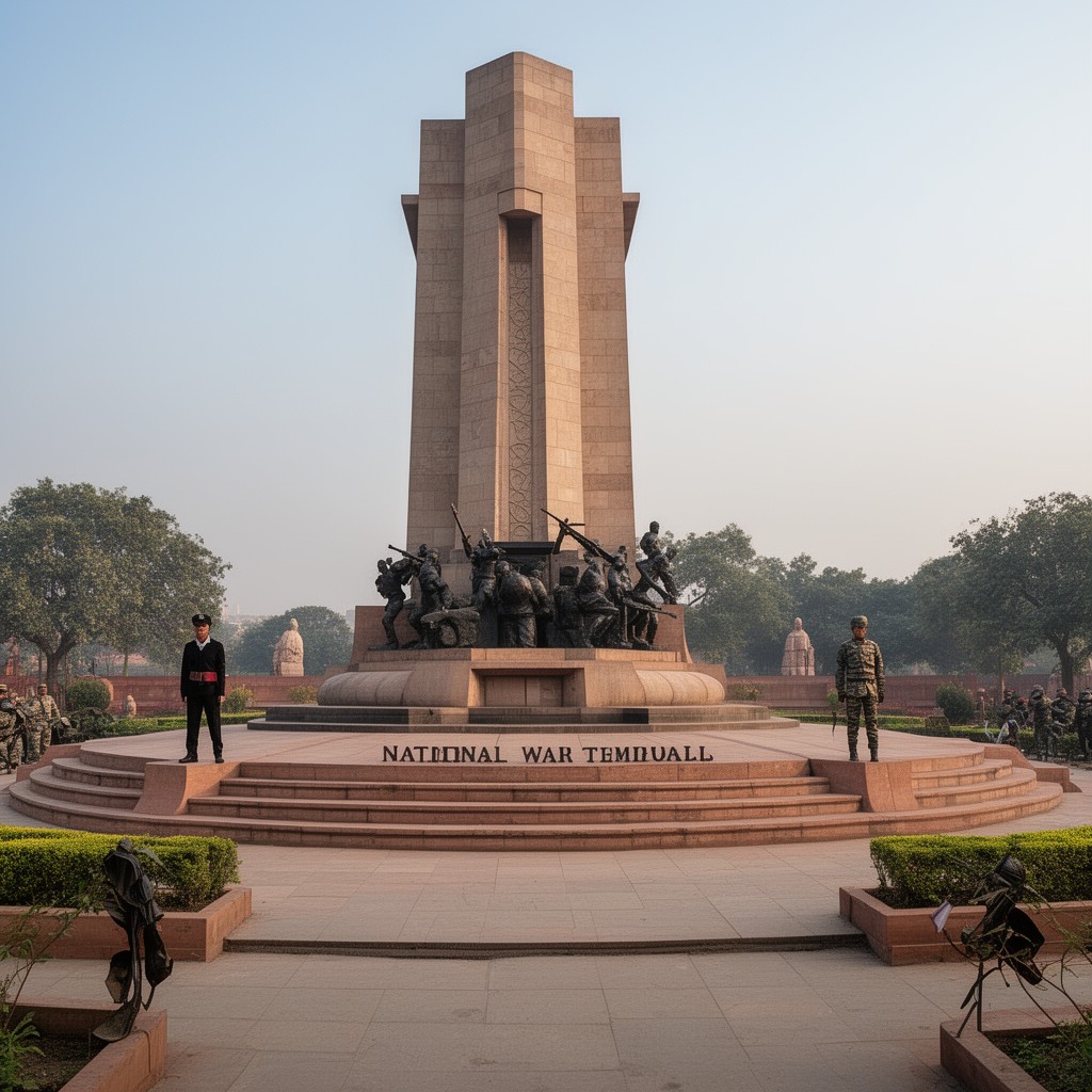 AI-generated illustration of National War Memorial