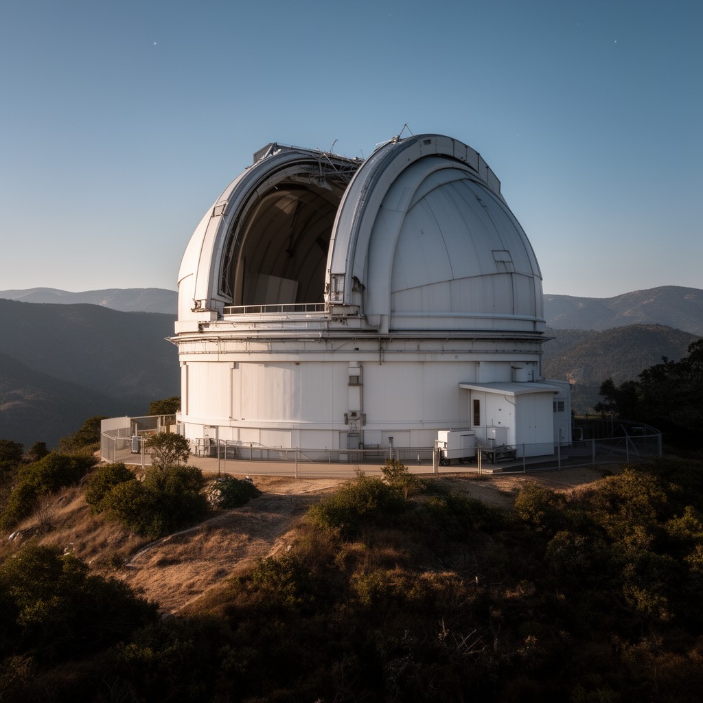 AI-generated illustration of Palomar Observatory
