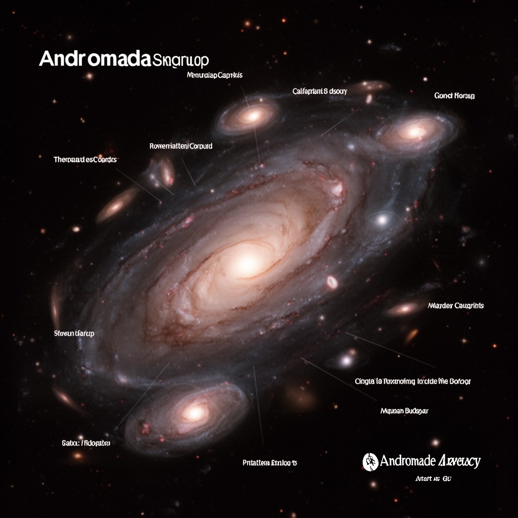 AI-generated illustration of Andromeda subgroup