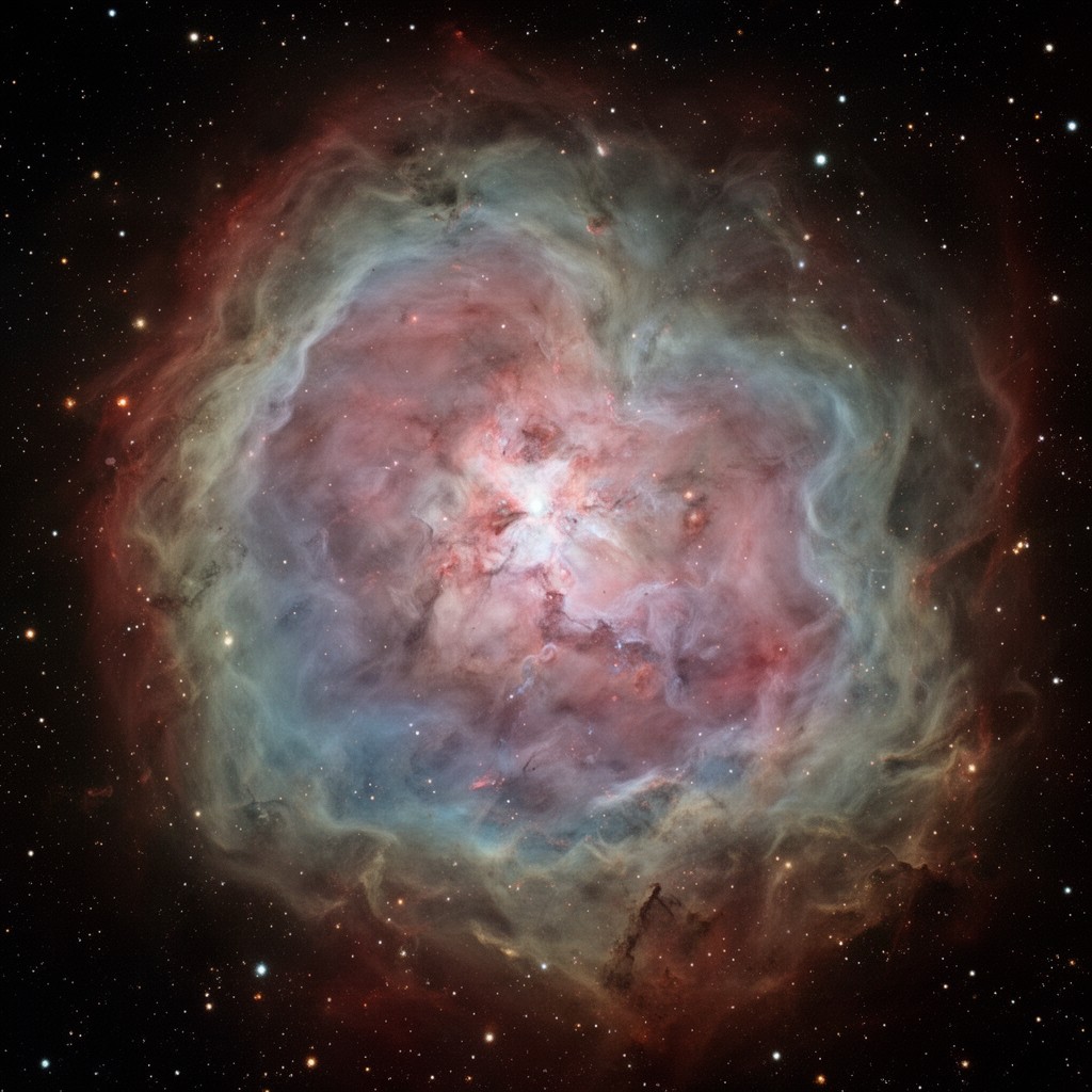 AI-generated illustration of Messier 8