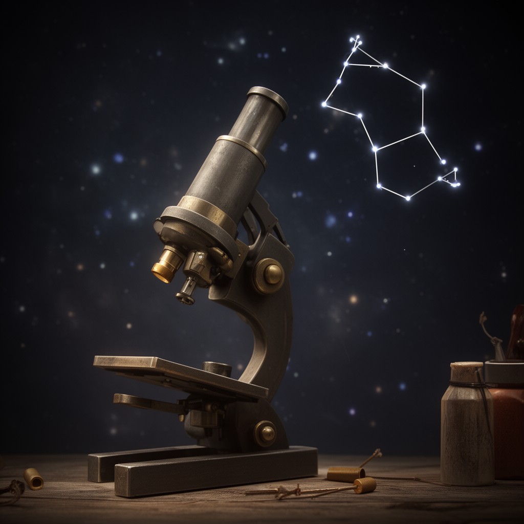 AI-generated illustration of Microscopium