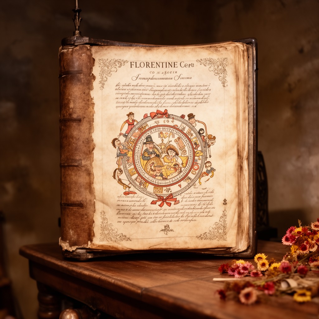AI-generated illustration of Florentine Codex