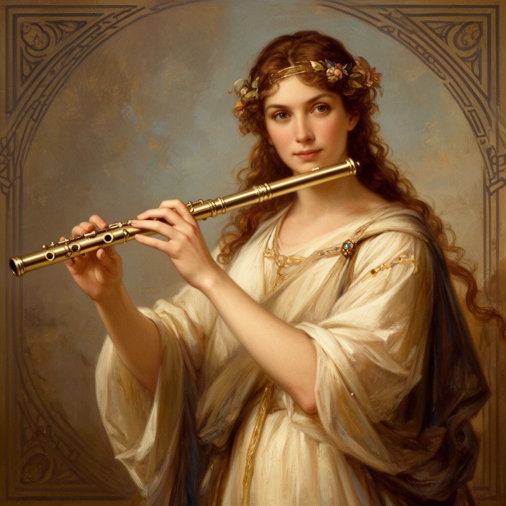 AI-generated illustration of Euterpe