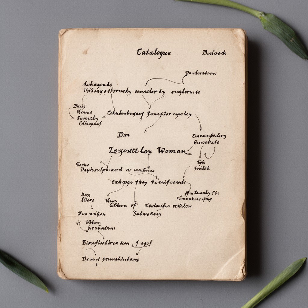 AI-generated illustration of Catalogue of Women