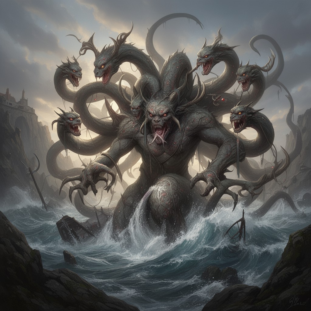 AI-generated illustration of Scylla