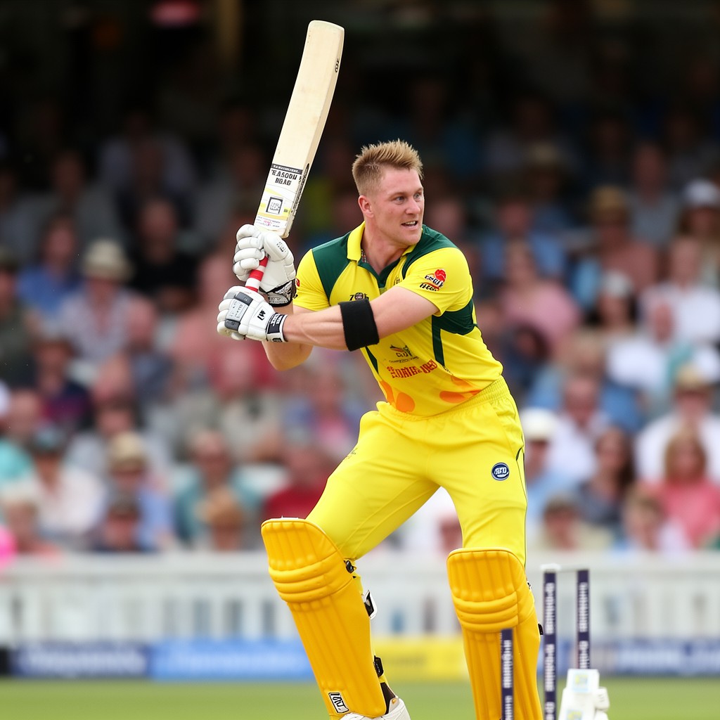 AI-generated illustration of David Warner