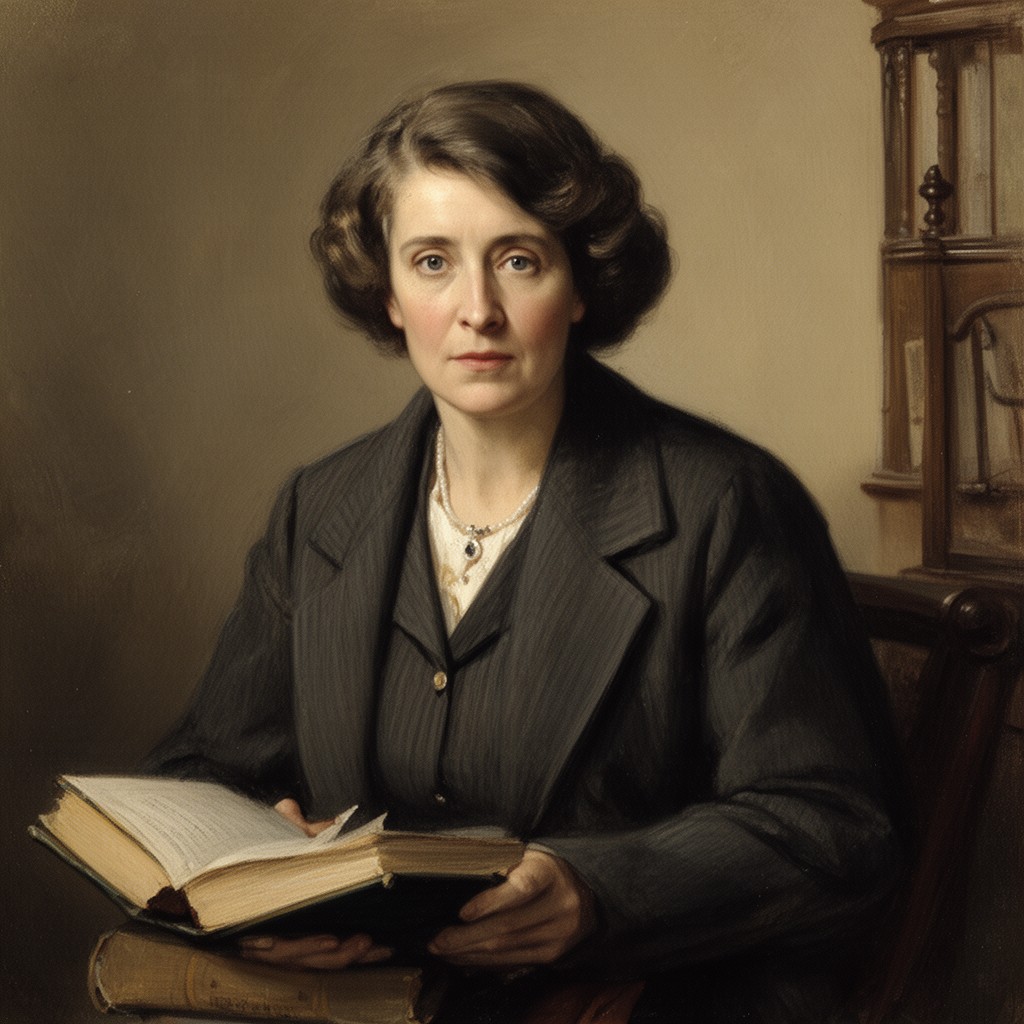 AI-generated illustration of Sylvia Townsend Warner