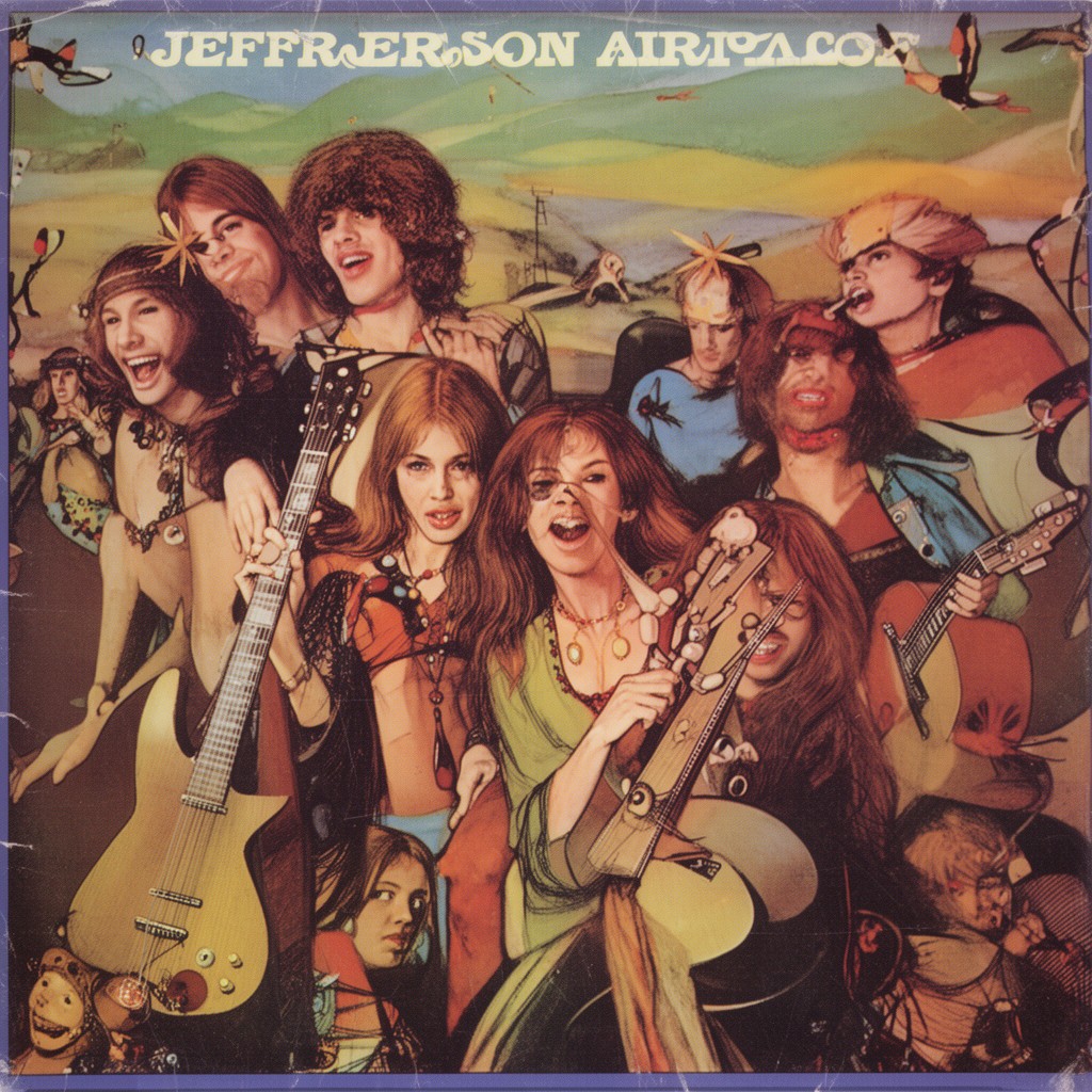 AI-generated illustration of Jefferson Airplane