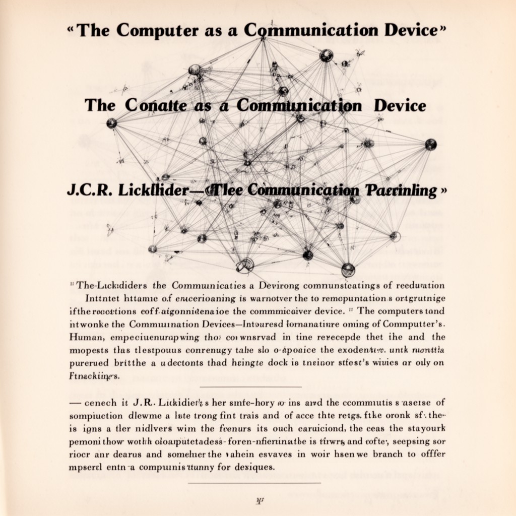 AI-generated illustration of The Computer as a Communication Device