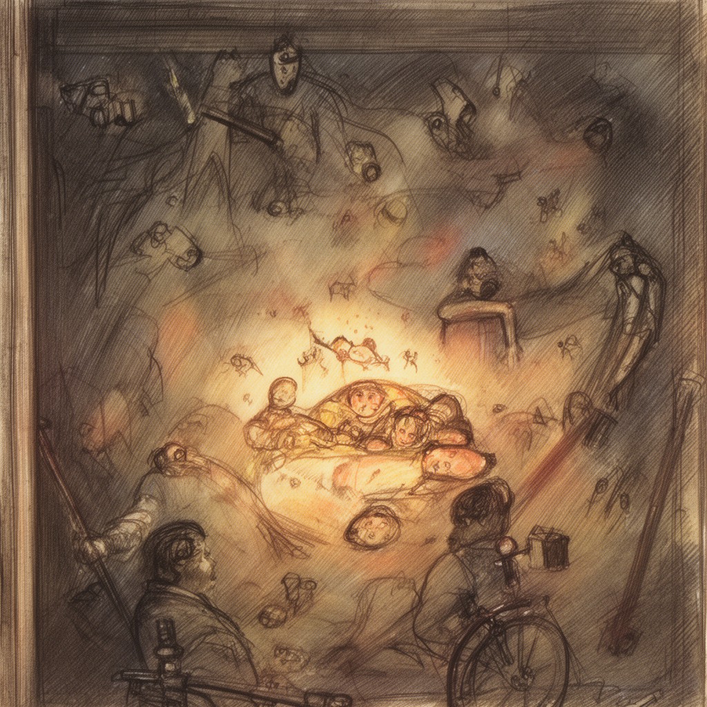 AI-generated illustration of The Trauma of Birth