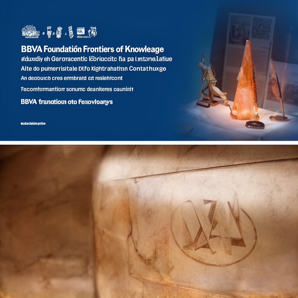 AI-generated illustration of BBVA Foundation Frontiers of Knowledge Award
