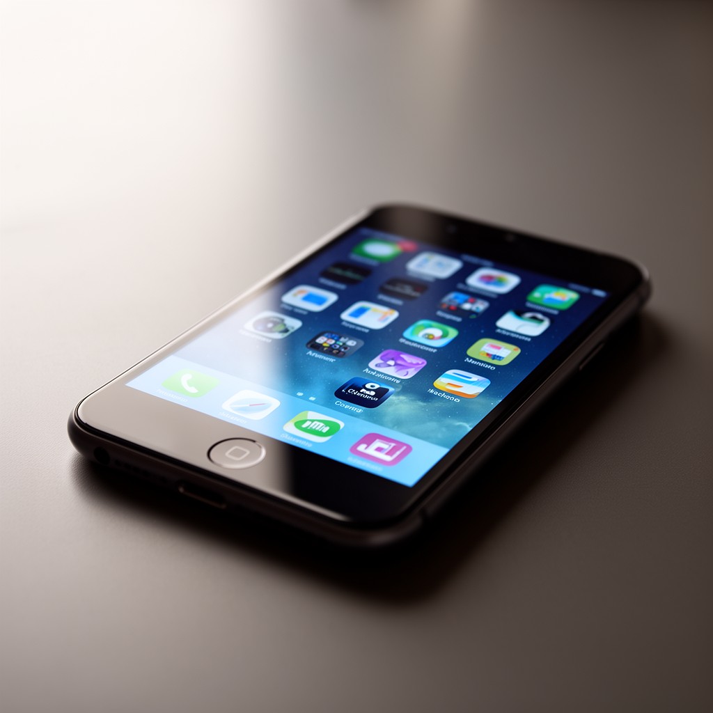 AI-generated illustration of iPhone