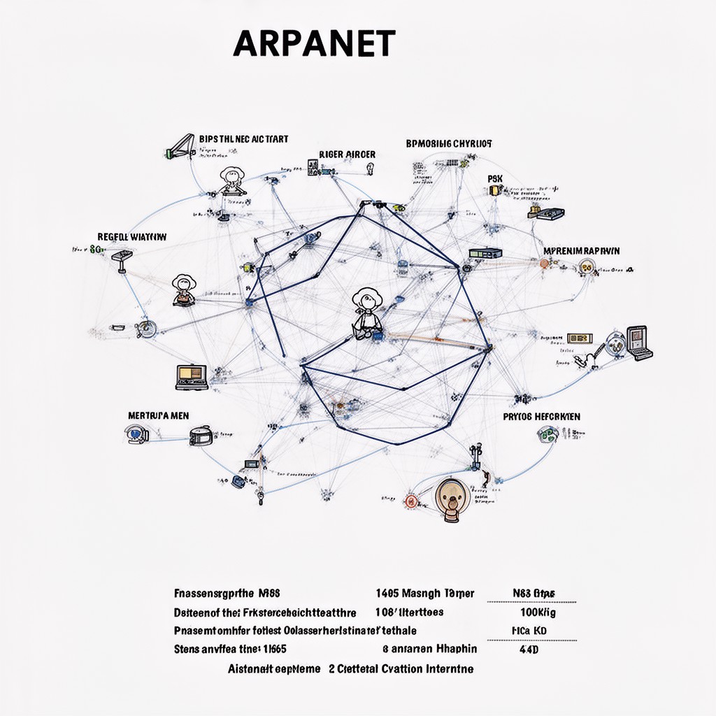 AI-generated illustration of ARPANET